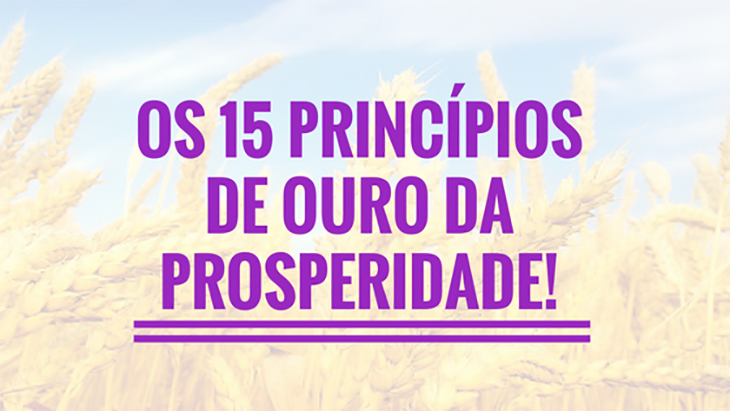 Os 15 princípios de OURO da prosperidade que vão transformar sua vida.